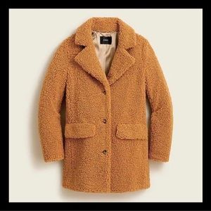 J. Crew Teddy Sherpa Jacket in Adobe Clay